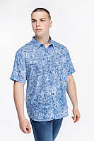 Рубашка с узором мужская Jean Piere JP8428-B 3XL Голубой (2000989742982) EJ, код: 8126228