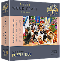 Фигурный деревянный пазл Trefl Собачья дружба 1000 элементов 52х38 см 20149 QT, код: 8264959