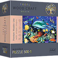 Фигурный деревянный пазл Trefl Морская жизнь 500 элементов 37х25 см 20153 QT, код: 8264966