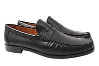 Туфлі чоловічі з натуральної шкіри чорні Conhpol 288-221DT 42 PZ, код: 8104641