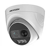 HD-TVI видеокамера 2 Мп Hikvision DS-2CE72DFT-PIRXOF (3.6 мм) ColorVu с PIR датчиком и сирено GG, код: 6528307