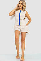 Пижама женская бежево-синий 102R357 Ager XS-S UP, код: 8232874
