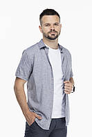 Рубашка однотонная мужская Stendo 235044 L Серый (2000989740391) z113-2024