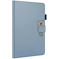 Чехол-книжка Animal Wallet Apple iPad Mini 6 Wake Sleep Bear Голубой DH, код: 8102021