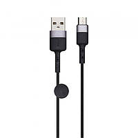 Кабель XO NB117 USB - microUSB 2.1 А Max 0.25 m Черный NB, код: 7677636