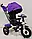Велосипед триколісний з батьківською ручкою Best Trike 6088 F-810-25 (надувні колеса, USB, музика, світло, пульт), фото 2