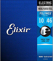Струны для электрогитары 6 шт Elixir 12050 Polyweb Nickel Plated Steel Light 10 46 PZ, код: 2660068