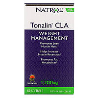 Конъюгированная Линолевая Кислота, (КЛК), Tonalin CLA, 200 мг, Natrol, 60 гелевых капсул BM, код: 7410036