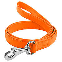 Поводок для собак кожаный WAUDOG Glamour Ш 18 мм Дл 122 см Оранжевый NX, код: 7562327
