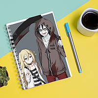 Скетчбук Sketchbook блокнот для рисования с принтом Angels of Death. Ангел Кровопролития А3 К MP, код: 8301371