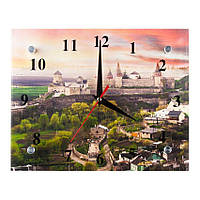 Часы ДомАрт Каменец-Подольский Замок Закат 20х25х5 см (21337) FT, код: 2457859