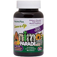 Витаминно-минеральный комплекс Nature's Plus Animal Parade 90 Chewable Tabs Grape Flavor NTP2 PZ, код: 7518058