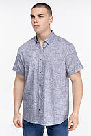 Рубашка с узором мужская Stendo 235062 6XL Серый (2000989739975) z113-2024