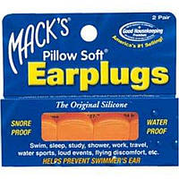 Беруши MACKS Pillow Soft силиконовые оранжевые для взрослых 2 пары DH, код: 6870388