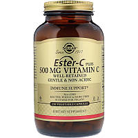 Витамин Ester-C Plus Solgar 500 мг 250 растительных капсул TV, код: 7701151