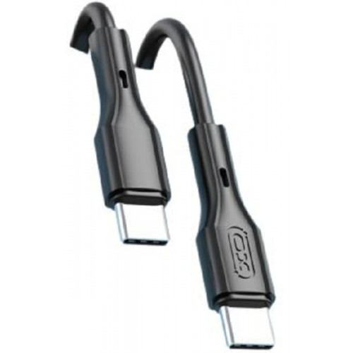 Кабель XO NB231B Rock Series Type-C to Type-C 60W 1m Black