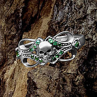 Женское кольцо Череп, серебро 925