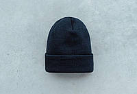Шапка зимняя мужская синяя шапка Staff 14 navy Buyvile Шапка зимова чоловіча синя шапка Staff 14 navy