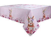 Кухонная скатерть Lefard 140х220 см Розовая с розовым кроликом (AL219108 ) MP, код: 8202532