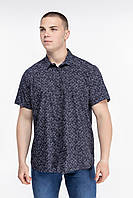 Рубашка с узором мужская Stendo 235057 5XL Темно-синий (2000989740025) z113-2024