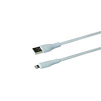 Кабель для зарядки и передачи данных Borofone BX85 USB на Lightning 1 м 2.4A Белый BK, код: 7824093