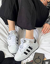Жіночі кросівки Adidas Campus 00s Core White Кеди Адідас Кампус білі демісезон Шкіра, фото 4