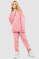 Спортивный костюм женский на флисе светло-розовый 214R0102-1 Ager L-XL IN, код: 8387225
