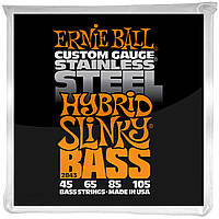 Струны для бас-гитары Ernie Ball 2843 Hybrid Slinky Stainless Steel Bass Strings 45 105 BM, код: 7342004
