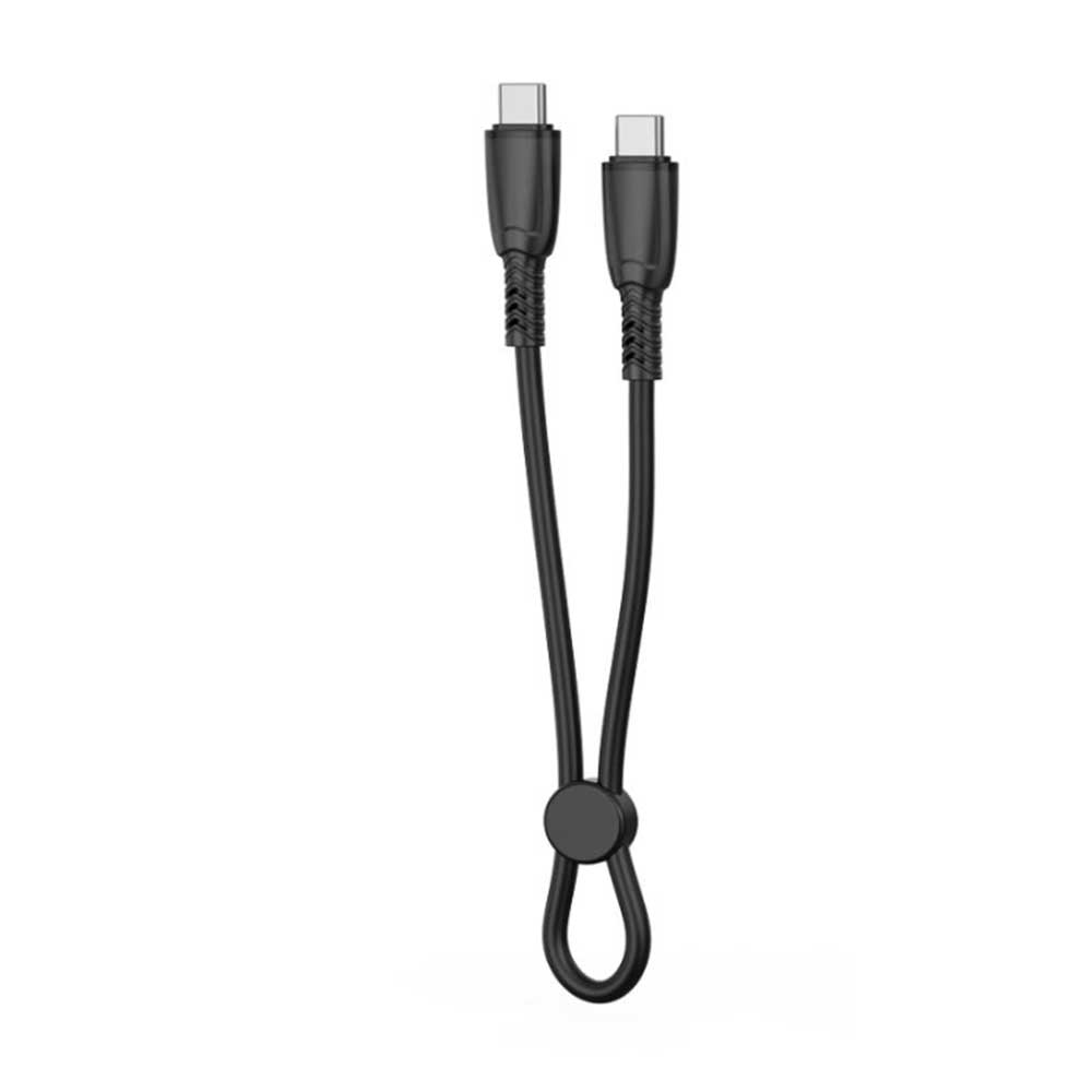 Кабель XO NB-Q248B Suluo Series Portable Silicone Type-c to Type-C 60W 0.25m Black