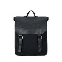 Рюкзак Exodus Leather Canvas Черный R0503Ex011 28 Х 36 Х 10 см PZ, код: 7453202