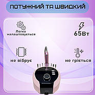 Фрезер для манікюру Nail Drill ZS 619 65 Вт 45000, хороший потужний фрезер, фото 2