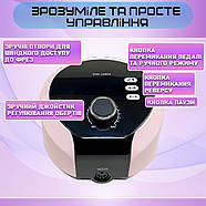 Фрезер для манікюру Nail Drill ZS 619 65 Вт 45000, хороший потужний фрезер, фото 5