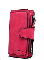 Стильный кошелек-портмоне женский темно красный Baellerry, N2345