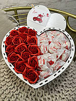 Сладкий подарочный бокс для девушки с конфетками набор в форме сердца для жены, мамы, ребенка SSbox-62