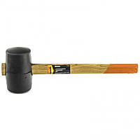 Киянка резиновая деревянная ручка SPARTA 680 г Черная резина TR, код: 7526829