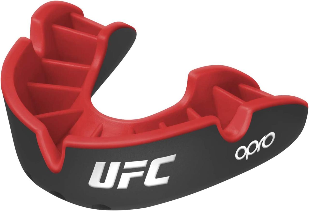 Капа OPRO Silver UFC детская (возраст до 11) Black/Red (ufc.102515001) htp топ - фото 2 - id-p2161670566