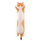 М'яка іграшка подушка Кіт обіймашка Батон 110 см Коричневий, фото 2