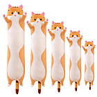 М'яка іграшка подушка Кіт обіймашка Батон 110 см Коричневий, фото 3