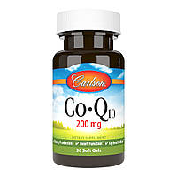 Коэнзим Q10 200 мг CoQ10 Carlson 30 гелевых капсул BM, код: 7575232