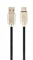 Кабель Cablexpert USB 2.0 A - USB Type-C, 2.1А 1м Черный (CC-USB2R-AMCM-1M) QT, код: 1901683
