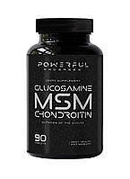 Хондропротектор для спорта Powerful Progress Glucosamine-Chondroitin + MSM 90 Tabs IN, код: 7605810