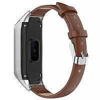 Ремешок Leather Strap для Samsung Galaxy Fit R370 Brown MY, код: 6484996