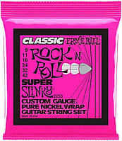 Струны для электрогитары Ernie Ball 2253 Classic Pure Nickel Super Slinky 9 42 DH, код: 6555377