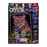 Креативное творчество Crystal mosaic Леопард Danko Toys CRM-02-03 6 форм элементов DH, код: 8246038