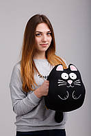 М'яка іграшка муфта-антистрес Expetro Ручний кіт Чорний (A213) PS, код: 1716413