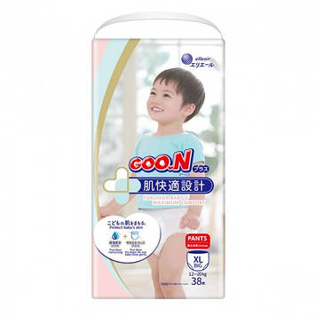 Підгузки Goo.N Plus для дітей (XL, 12-20 кг, 38 шт) 21000630