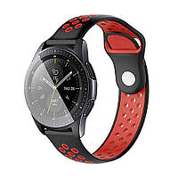 Ремешок BeWatch sport-style для Samsung Galaxy Watch 42 мм Черно-Красный (1010113.2) BM, код: 382814