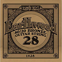 Струна Ernie Ball 1428 Earthwood 80 20 Bronze Acoustic Guitar Strings .028 GG, код: 6839121