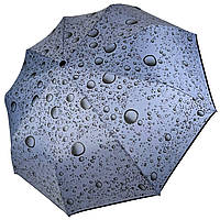 Женский зонт полуавтомат на 9 спиц антиветер с пузырями от Toprain голубой TR0541-2 z116-2024
