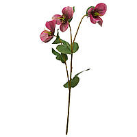 Штучна квітка Чемерник, 38 см, полімерний матеріал, рожевий (632489)